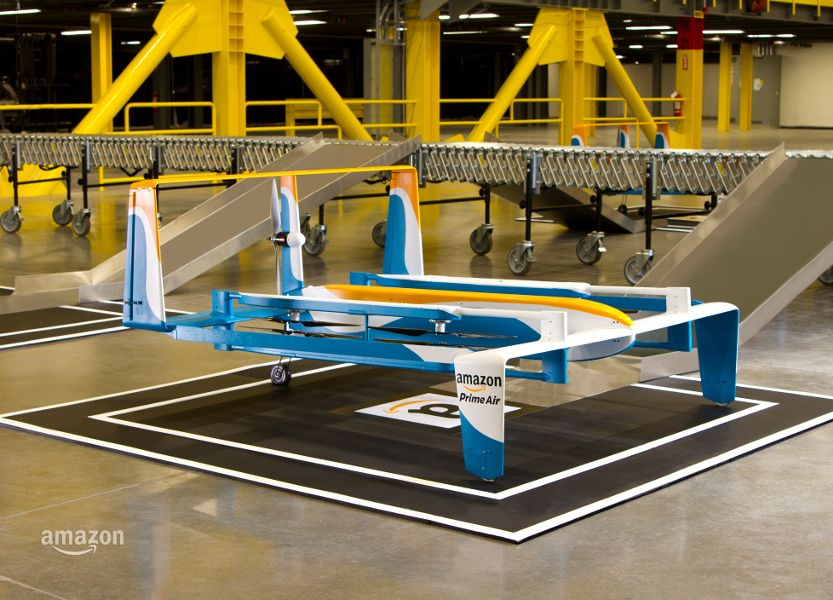 Novo drone da Amazon para entregas expressas