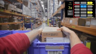 óculos de realidade aumentada na DHL