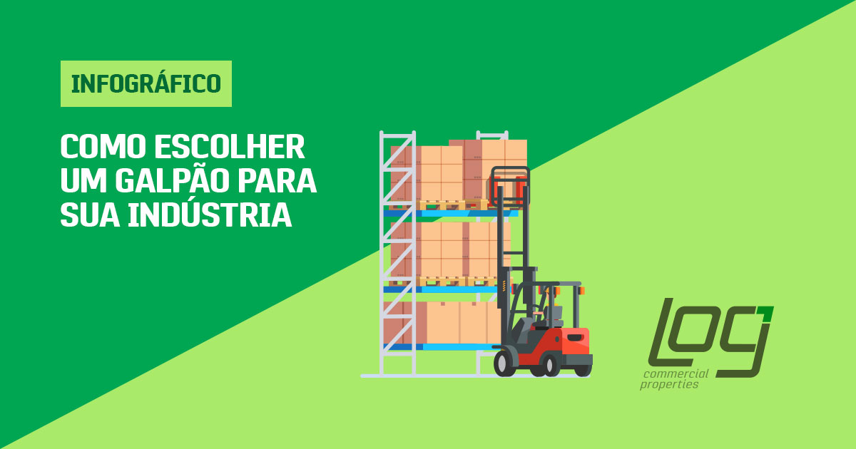 Infográfico sobre Como Escolher um Galpão para sua Indústria
